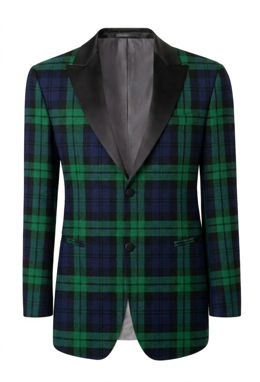Campbell Tartan Men's Single Breasted Tartan Dinner Jacket