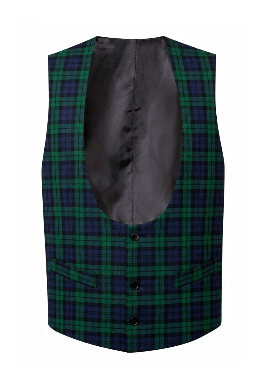 Campbell Tartan Men's Tartan Waistcoat with Horseshoe Neck