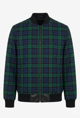 Campbell Plaid Bomber Jacket