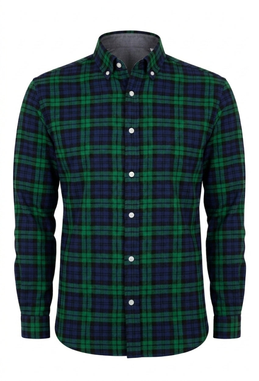 Campbell Plaid Long Sleeve Button Shirt