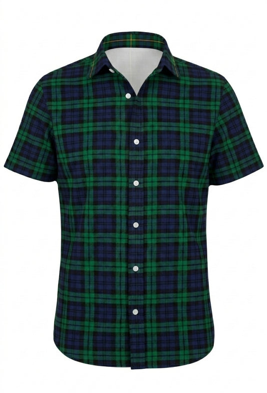 Campbell Plaid Short Sleeve Button Shirt
