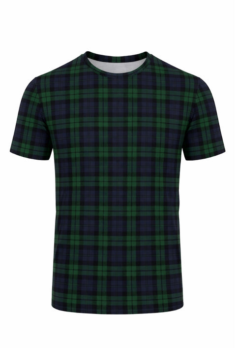 Campbell Tartan Round Neck Half Sleeve Plaid Shirt