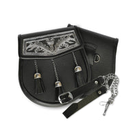 Celtic Cantle Leather Semi Dress Sporran