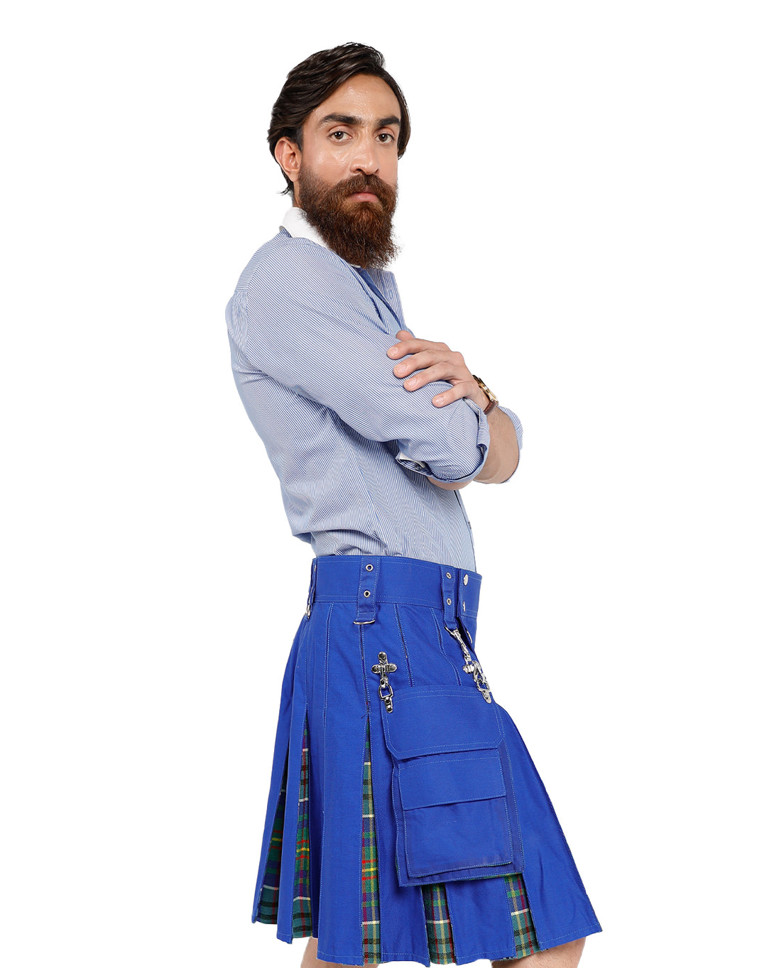 Side view of Celtic Valor hybrid Kilt