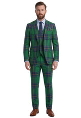 Classic Three Piece Tartan Suit