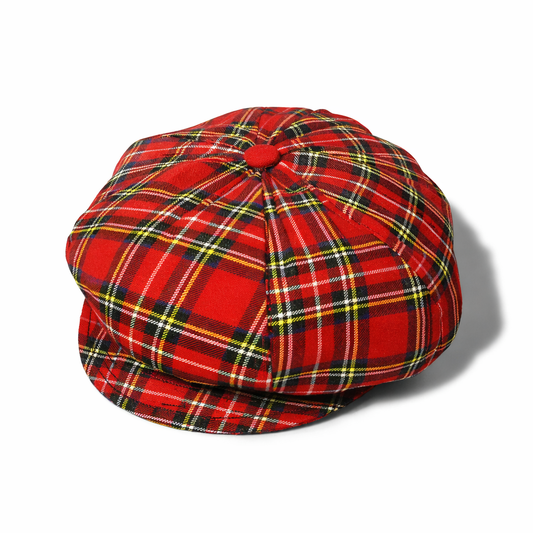 Royal Stewart 8 Quarter Tartan Cap