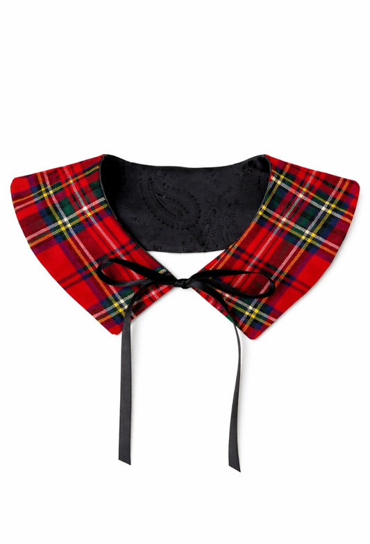 Royal Stewart Detachable Pointed Tartan Collar