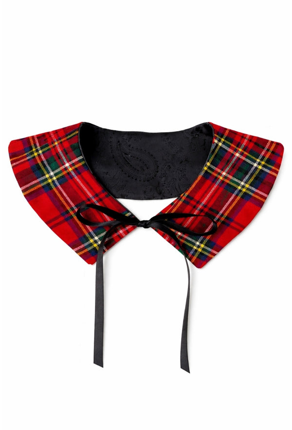 Royal Stewart Detachable Pointed Tartan Collar