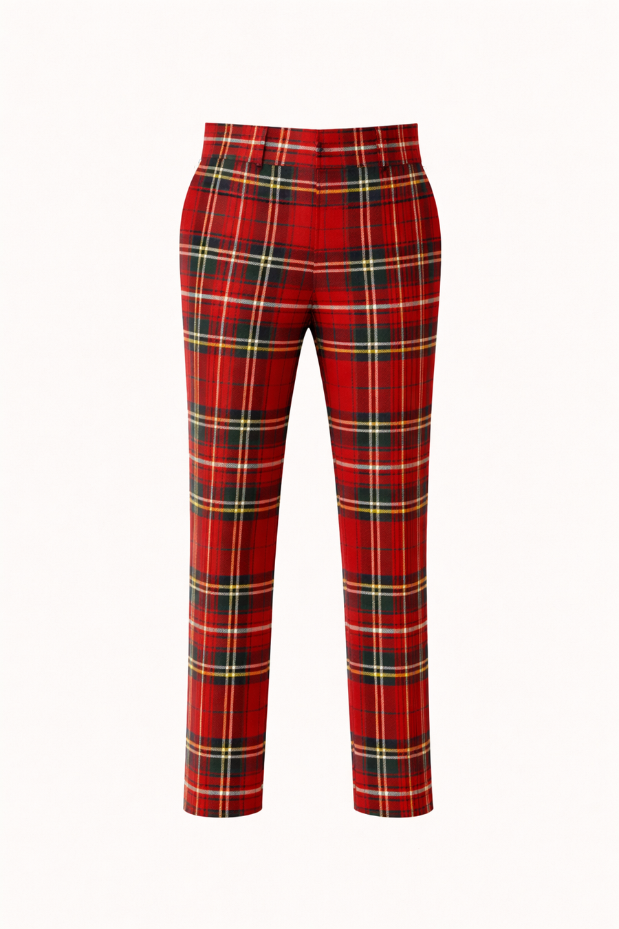 Royal Stewart Men's High‑Waisted Tartan Trouser