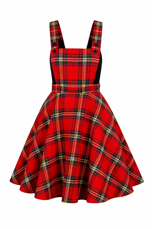 Royal Stewart Tartan Ladies Pinafore Dress