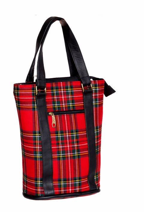 Royal Stewart Leather Loop-line Hand Tote