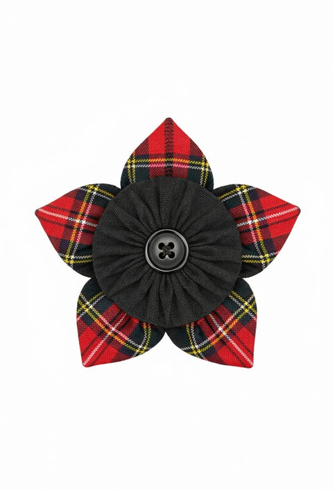 Royal Stewart Tartan Petal Clip