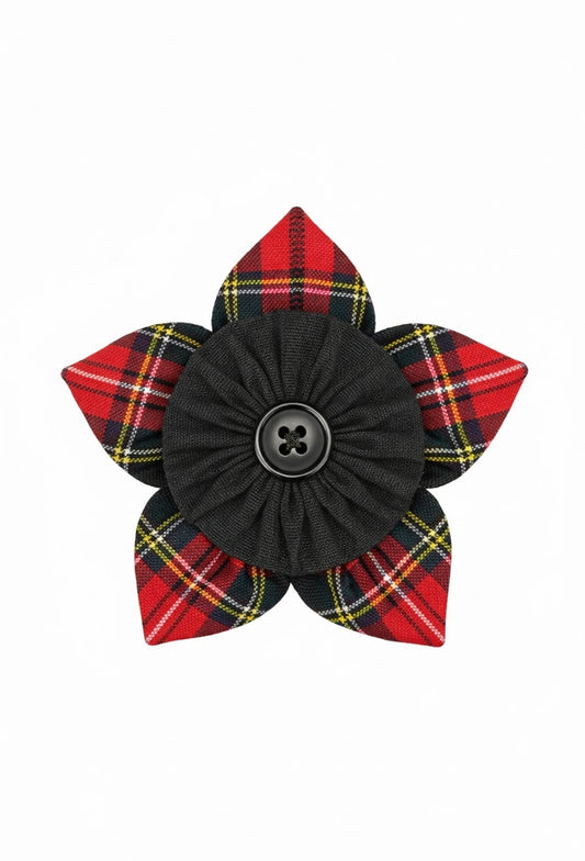 Royal Stewart Tartan Petal Clip