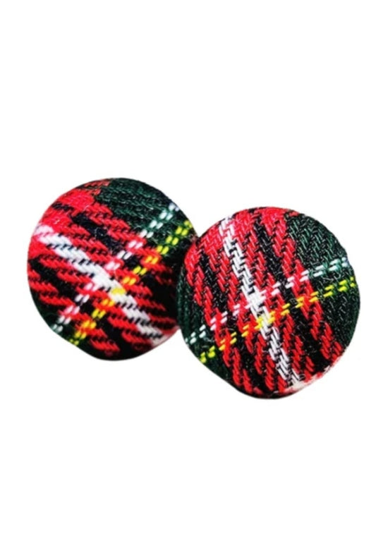 Royal Stewart Tartan Stud Earrings