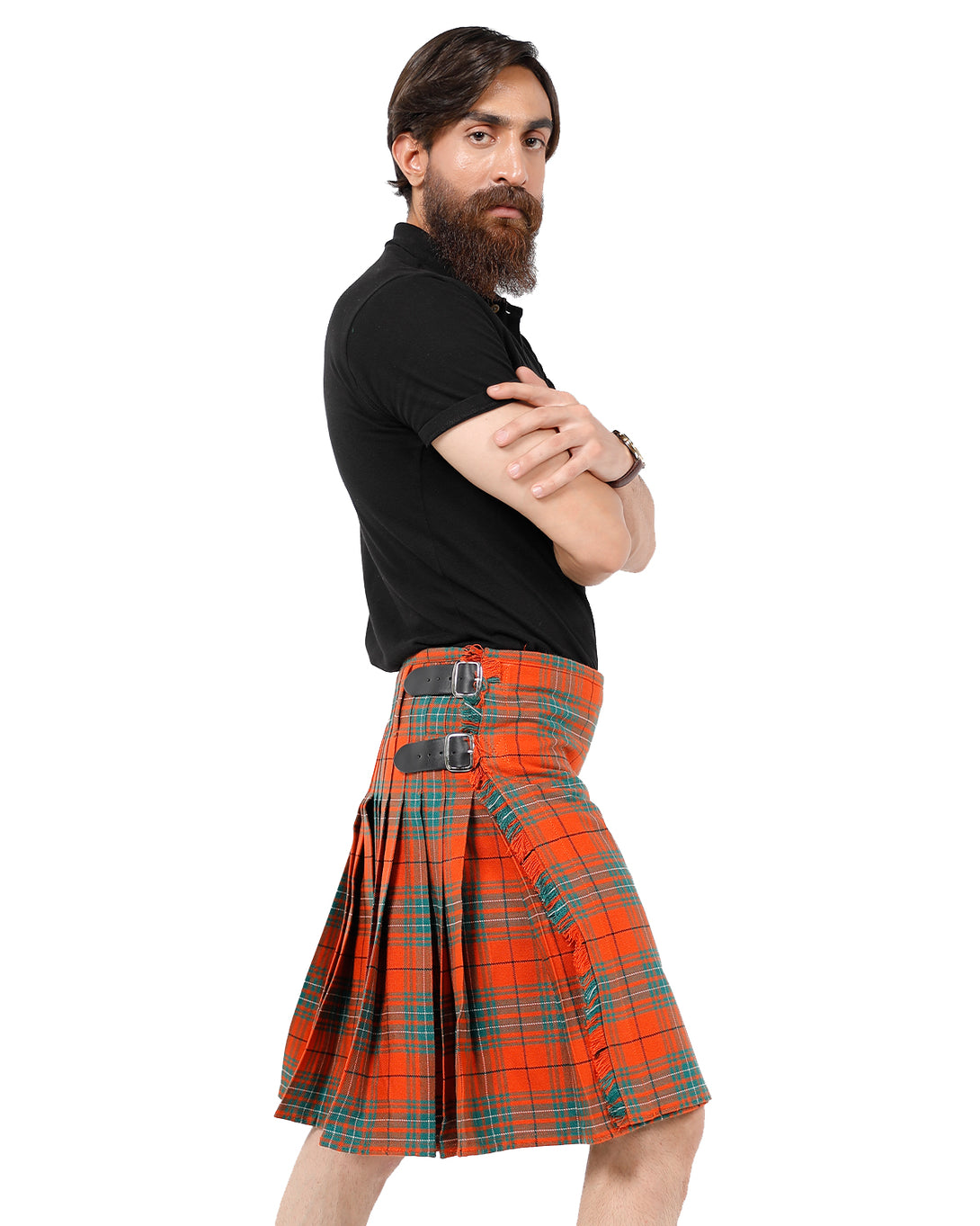 Side view of Cumming Bespoke kilt