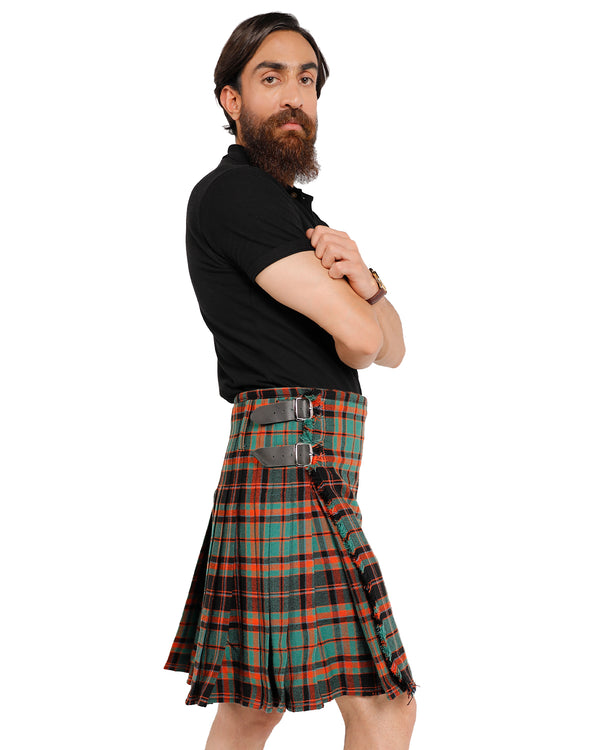 Side view of Cumming Hunting Ancient Bespoke Kilt