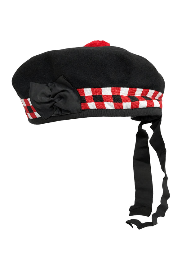 Diced Wool Balmoral Bonnet Hat