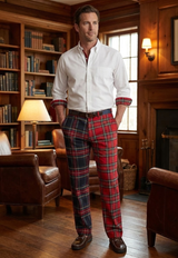 Buchanan Dual-Tartan Contrast Pant