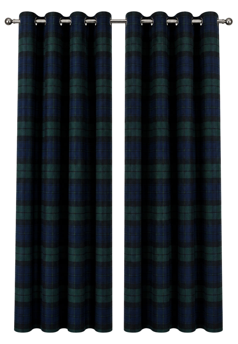 Eyelet Tartan Curtains