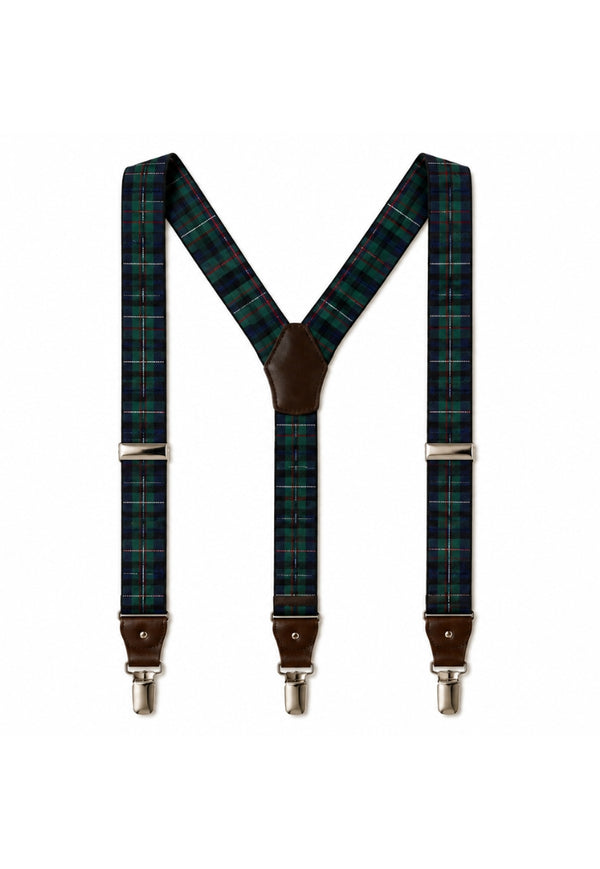 Forth Leather-Tab Tartan Braces