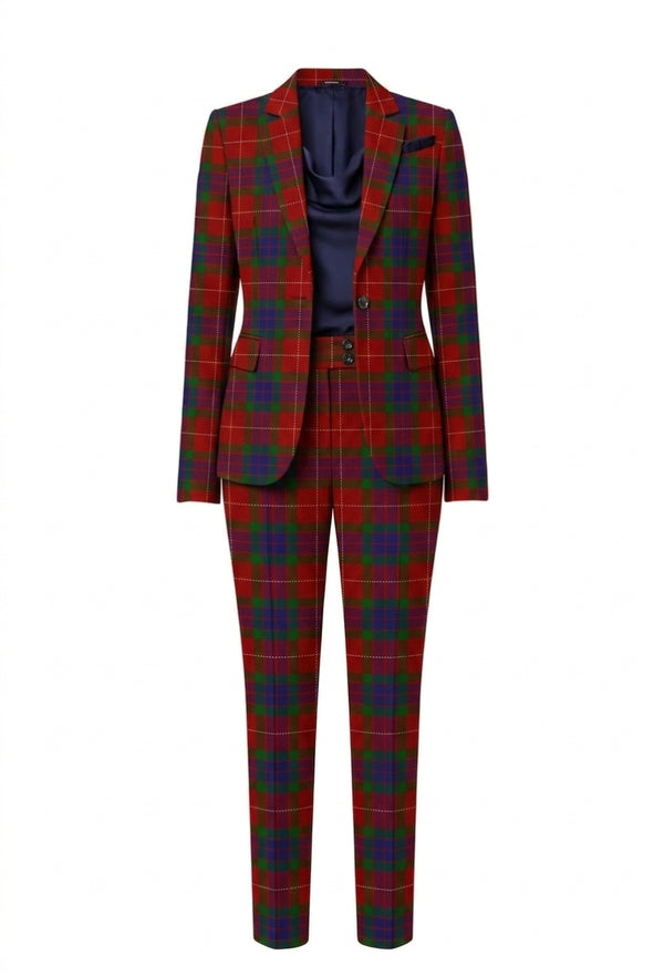 Fraser 2-Piece Womens Plaid Suit