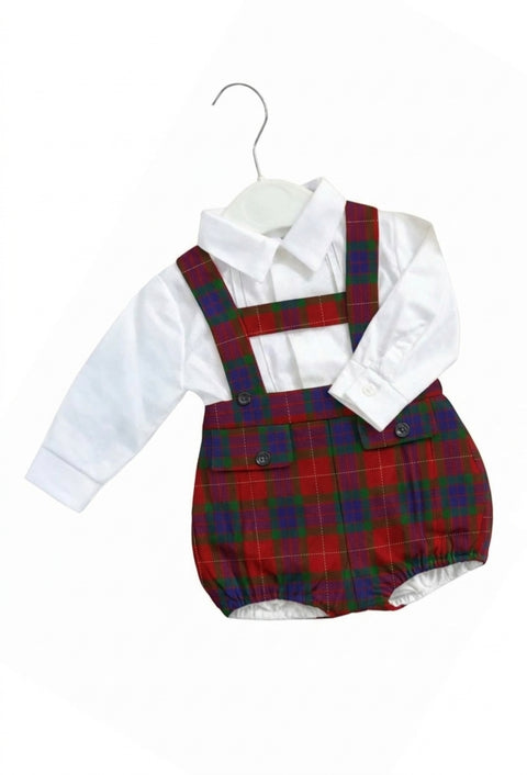 Fraser Baby Boys Tartan H-Bar Set