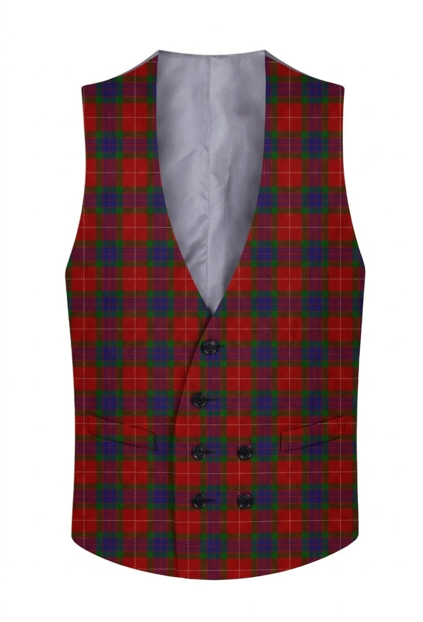 Fraser Tartan Double Breasted Tartan Waistcoat