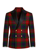 Fraser Men's Double Breasted Tartan Dinner Jacket