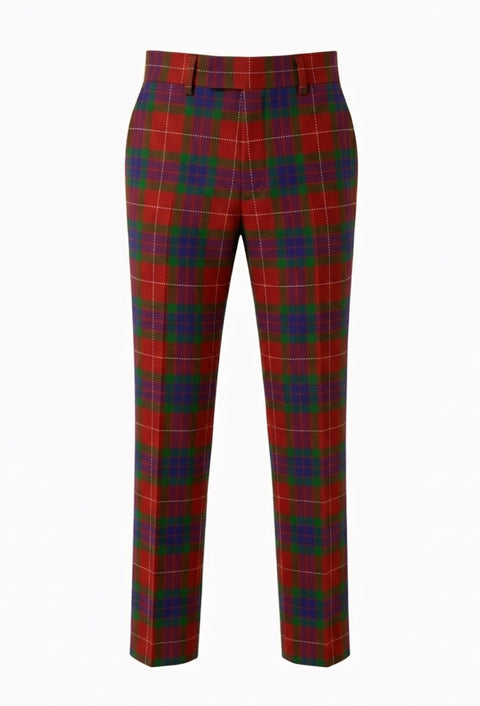 Fraser Tartan Men's High‑Waisted Tartan Trouser