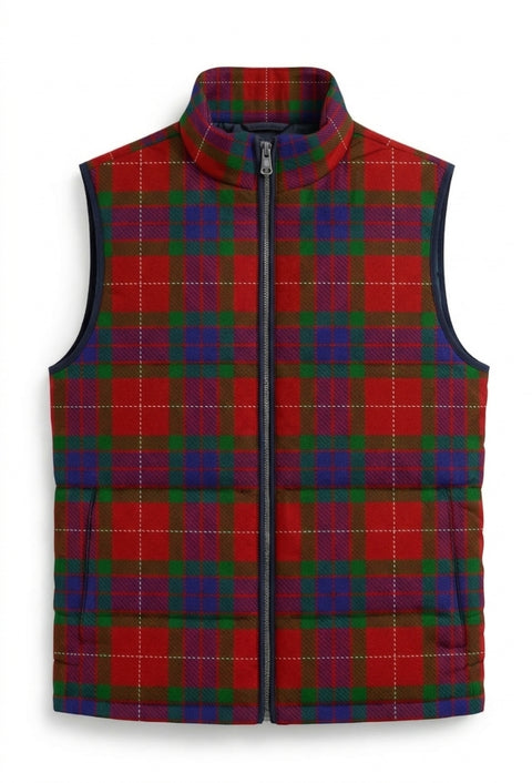 Fraser Plaid Sleeveless Puffer Jacket