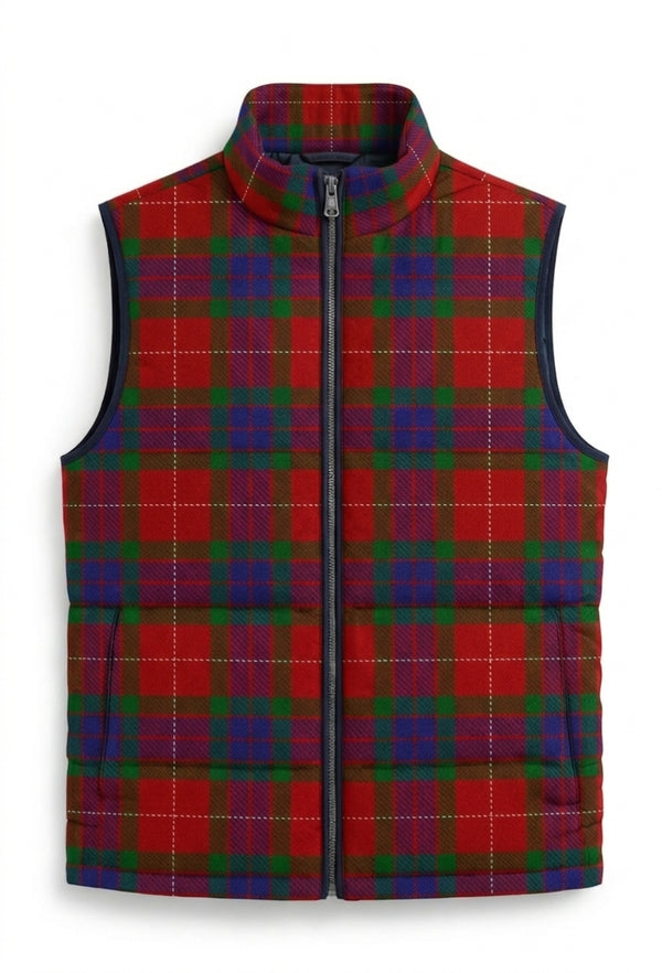 Fraser Plaid Sleeveless Puffer Jacket