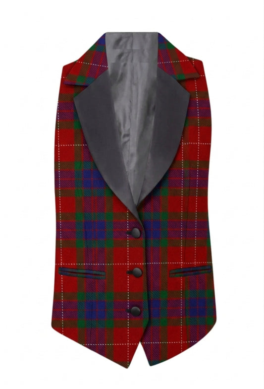 Fraser Women's Tartan Waistcoat with Lapels