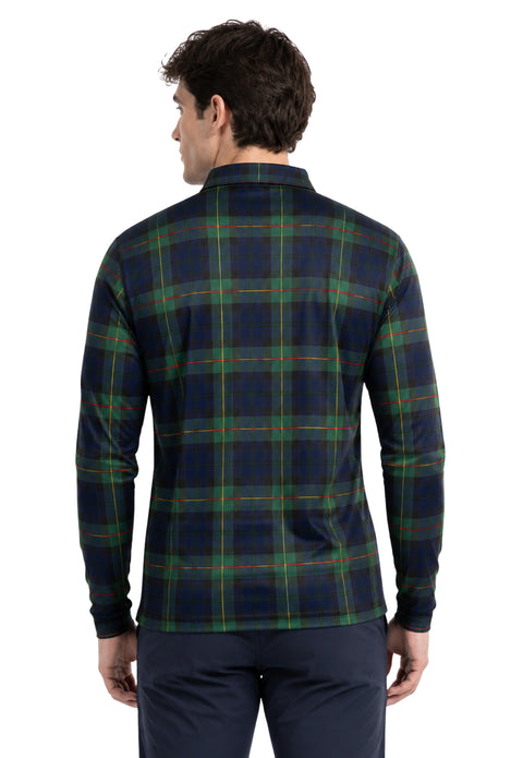 Full Sleeve Tartan Polo Shirt