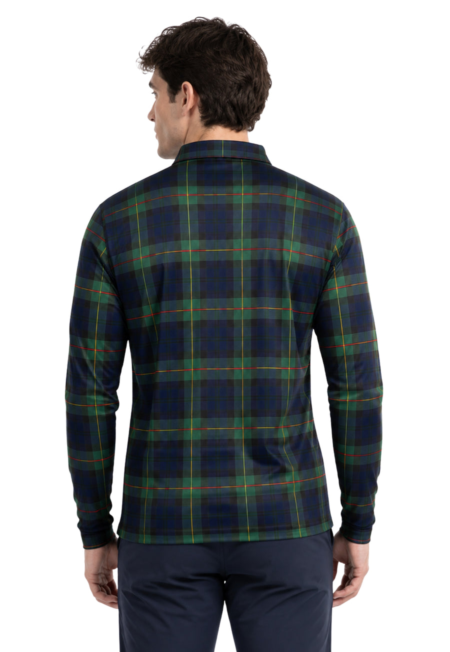 Fraser Full Sleeve Tartan Polo Shirt