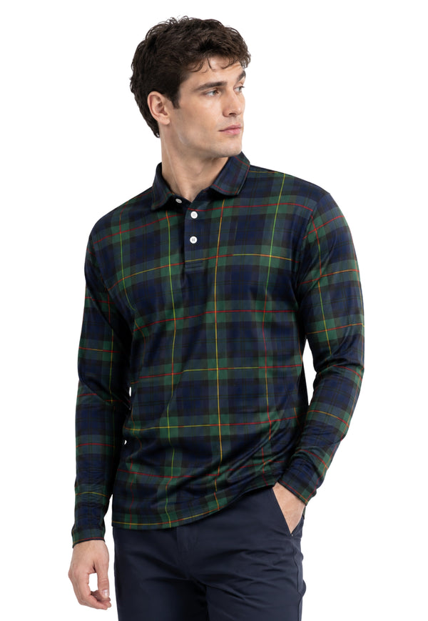 Murray Full Sleeve Tartan Polo Shirt