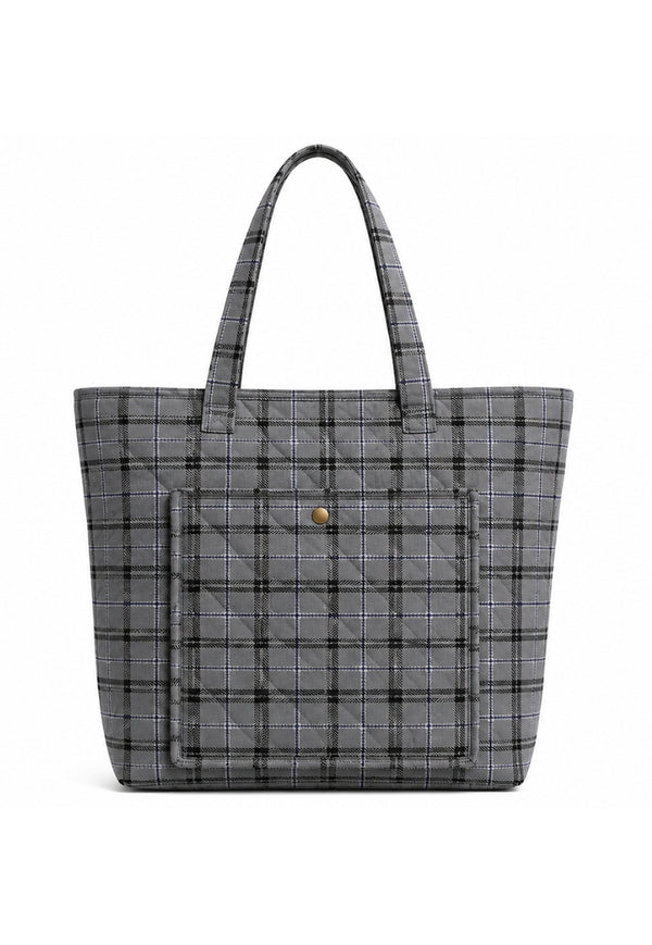 Quilted Tartan Tote Bag
