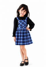 Girl's Tartan Pinafore Dress