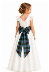 Gordon Girl's Tartan Sash with Bow
