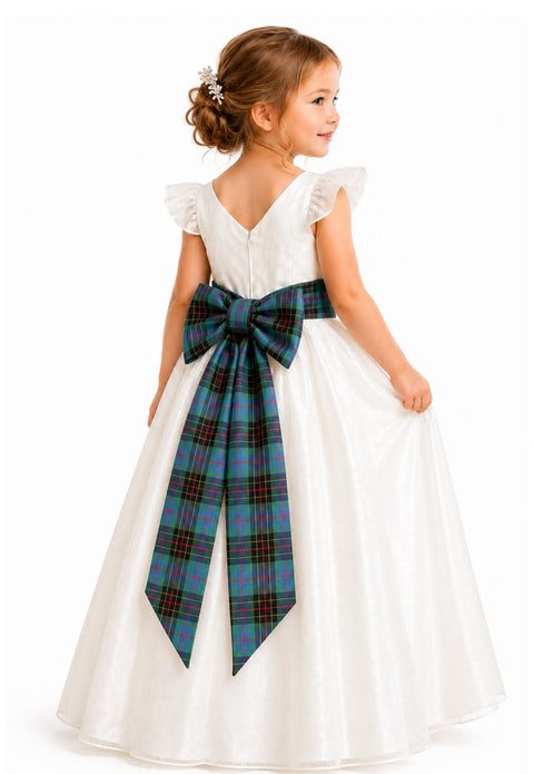 Girl's Tartan Sash with Bow