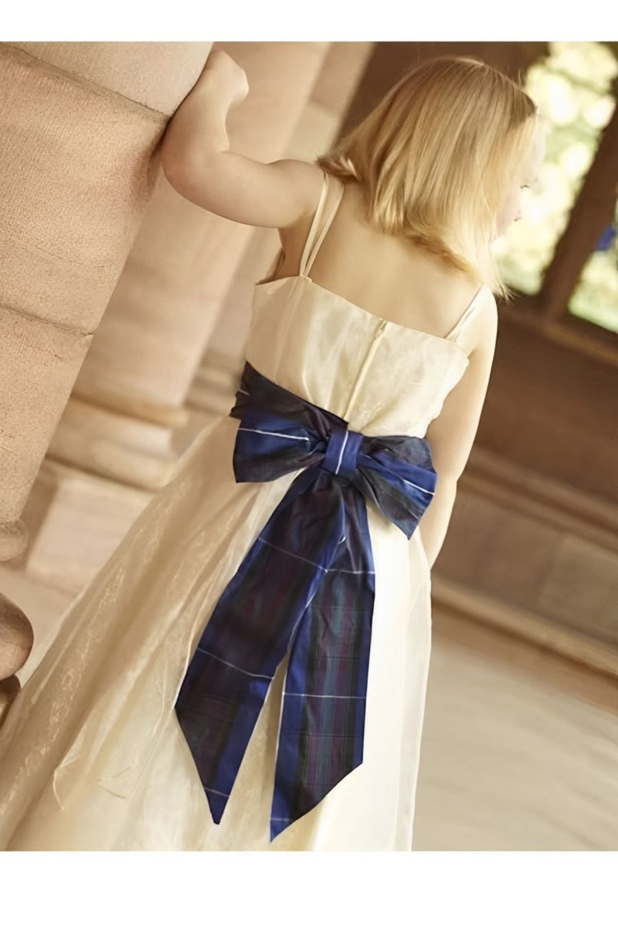 Buchanan Girl's Tartan Sash with Bow