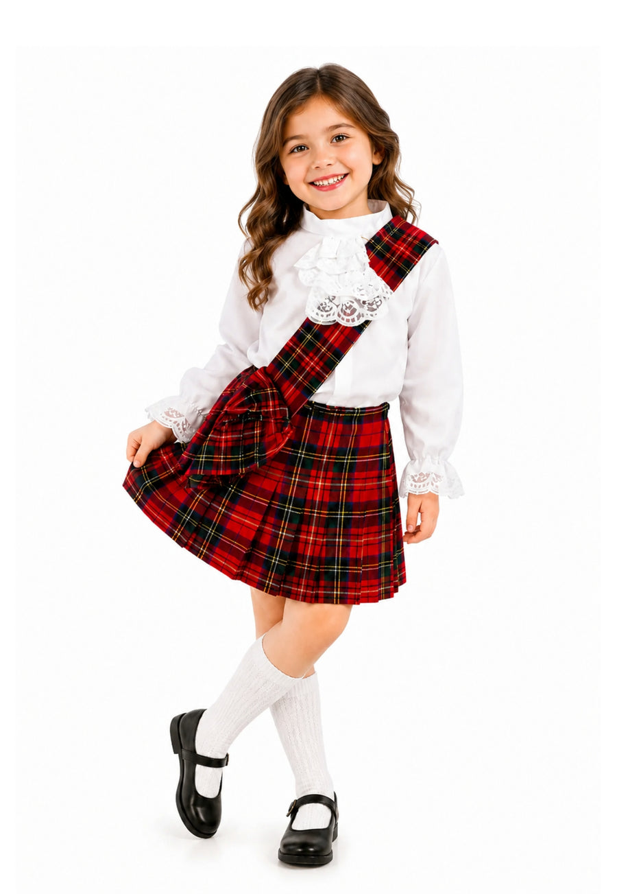 Gordon Girls Luxury Tartan Sash