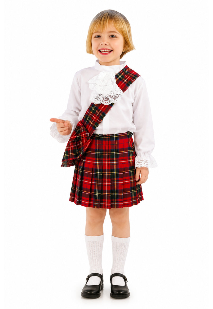 Girls Luxury Tartan Sash