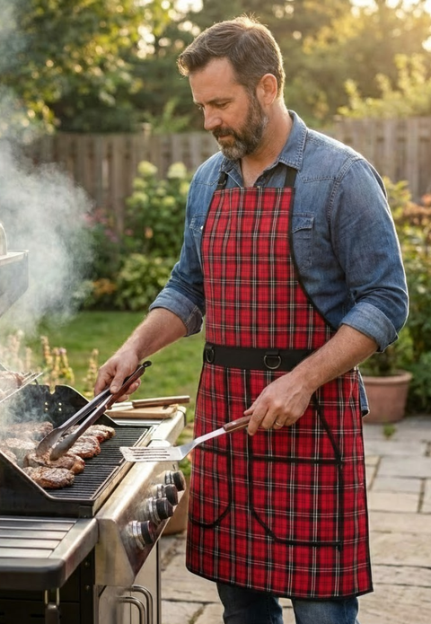 Tartan Grilling Apron