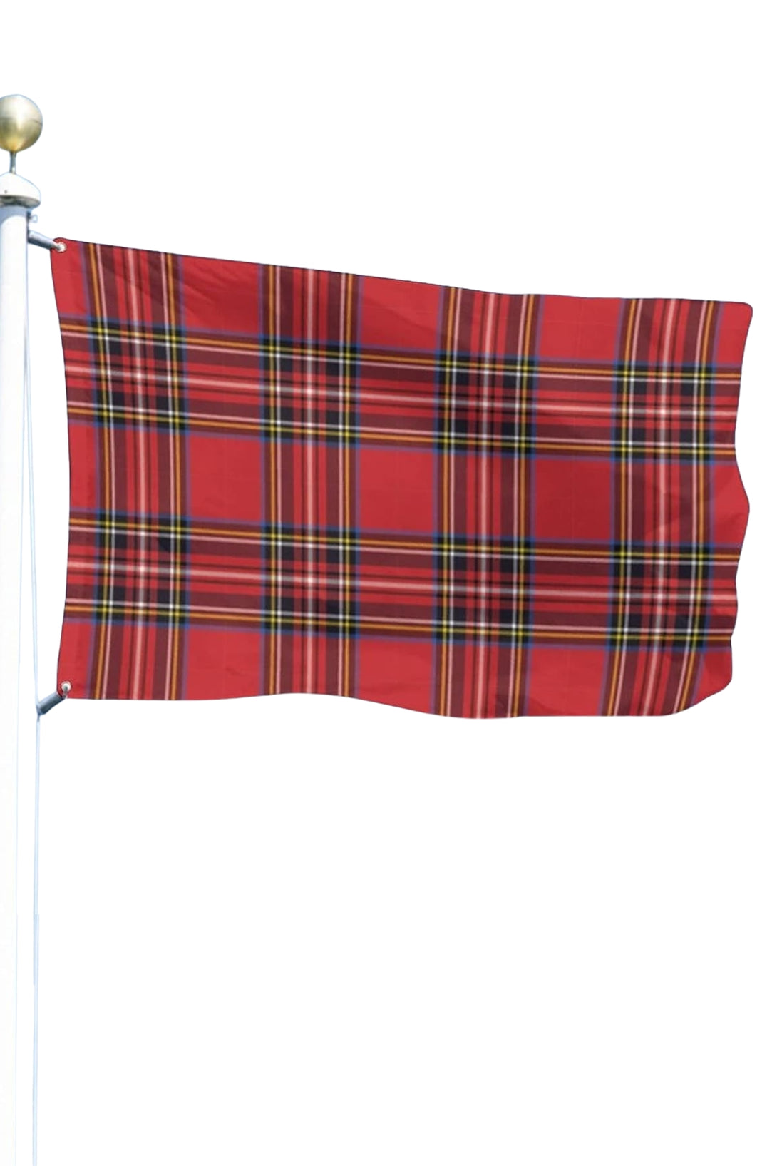 Pole Grommets Flag made of Tartan