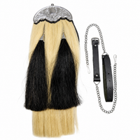 Horse Hair Sporran - Chrome Cantle