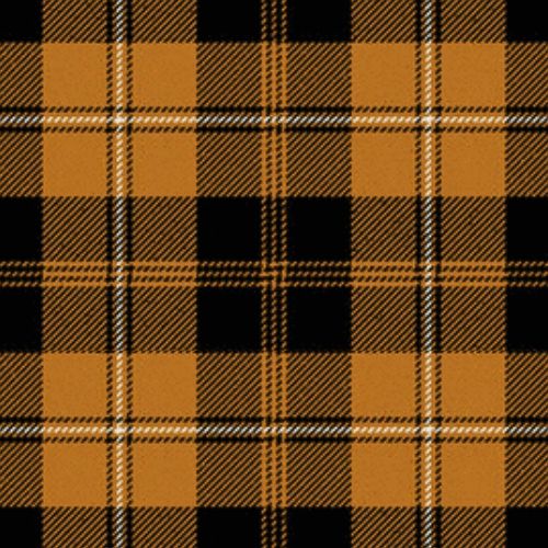 Johnstone Orange/Black tartan swatch