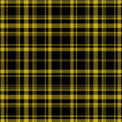 Justus Yellow & Black tartan swatch