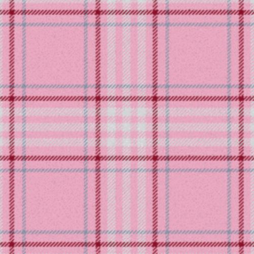 Komen Rose Plaid tartan swatch
