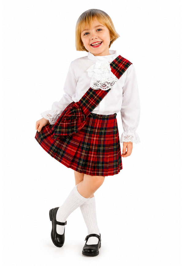 Girls Luxury Tartan Sash