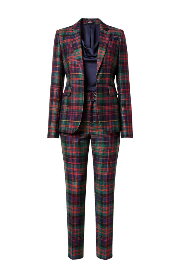 MacDonald 2-Piece Womens Plaid Suit